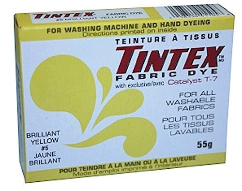 Tintex Brand Brilliant Yellow Fabric Dye 5
